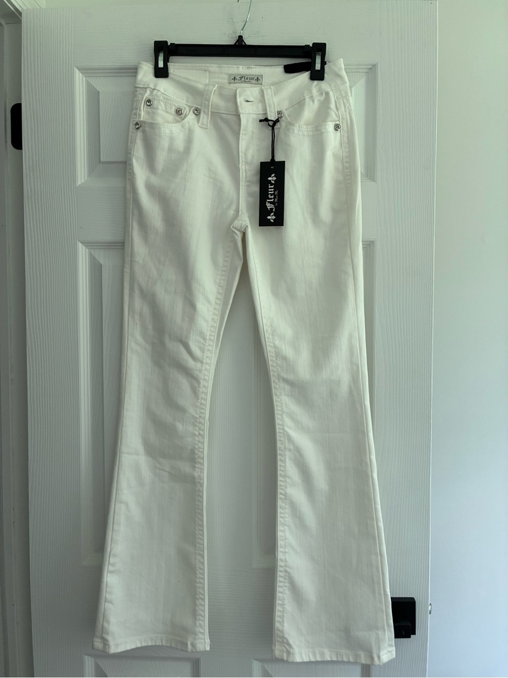Miss Me White Boot Cut Jeans